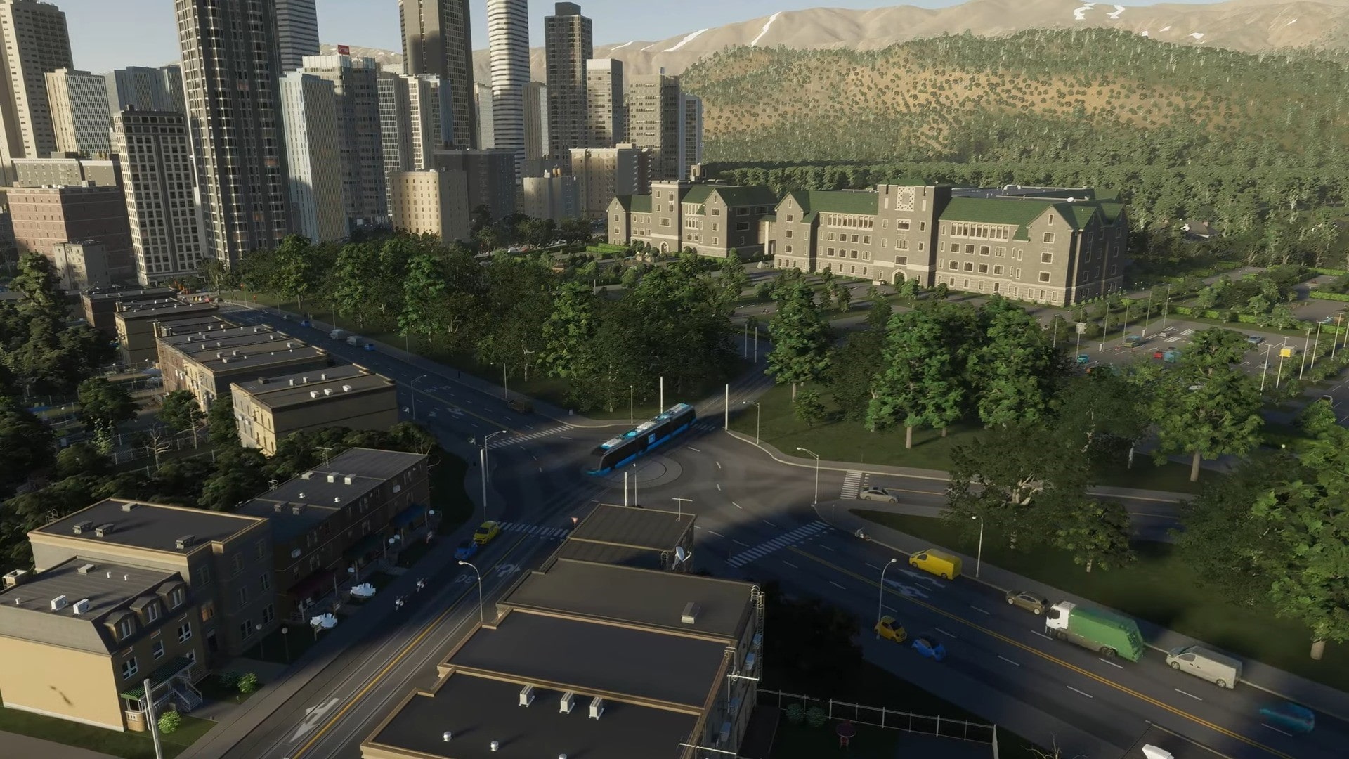 A screenshot from Xbox Game Pass showcasing Cities Skylines 2