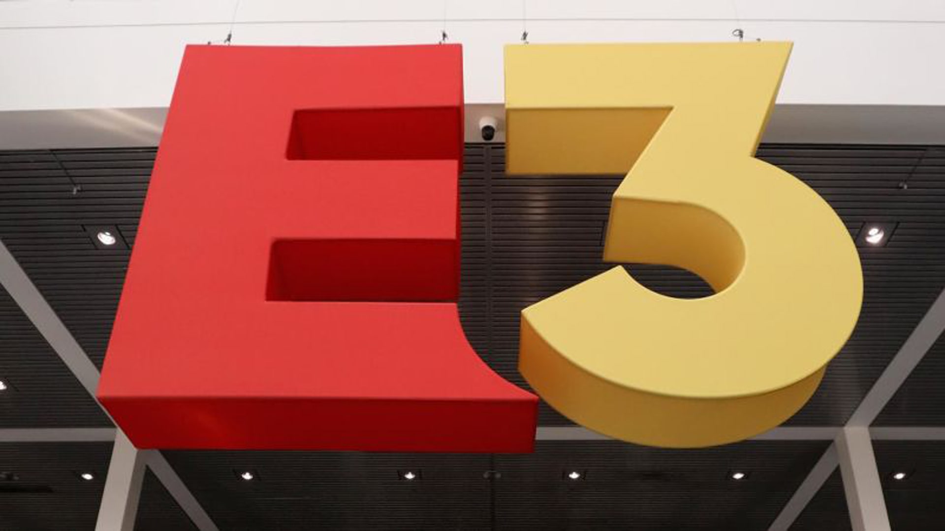 E3 Convention Logo depicting a stylized 'E3' in bold letters