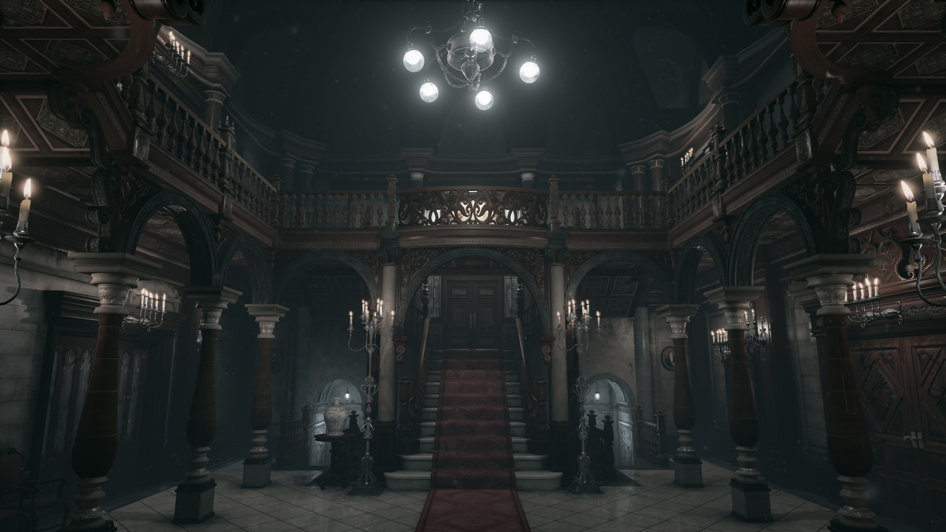 Screenshot of the iconic mansion from the first Resident Evil game