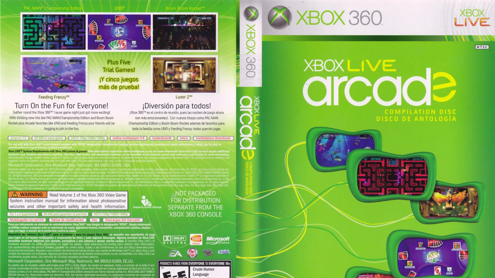 A photo of the Xbox 360 Arcade game cover
