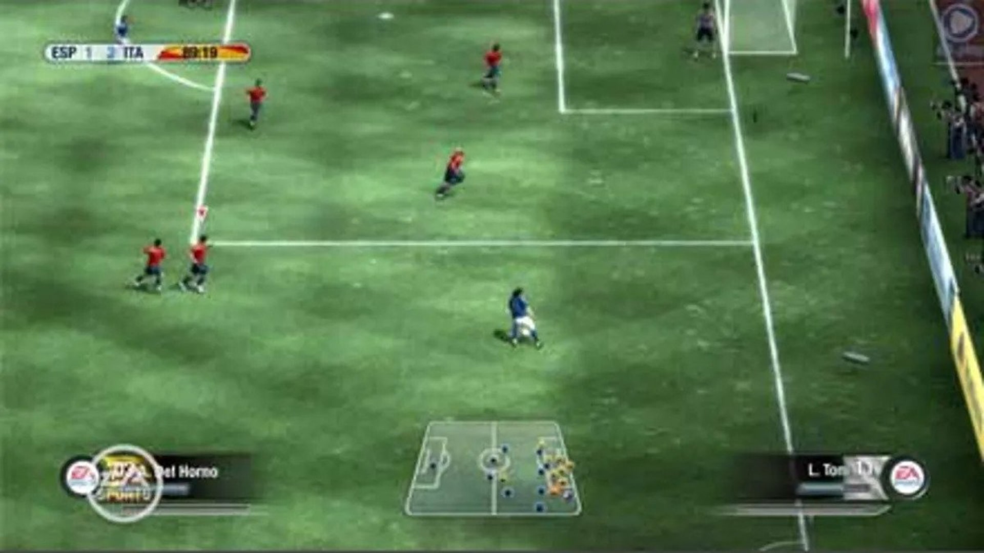 A screenshot of FIFA 2006 on Xbox 360