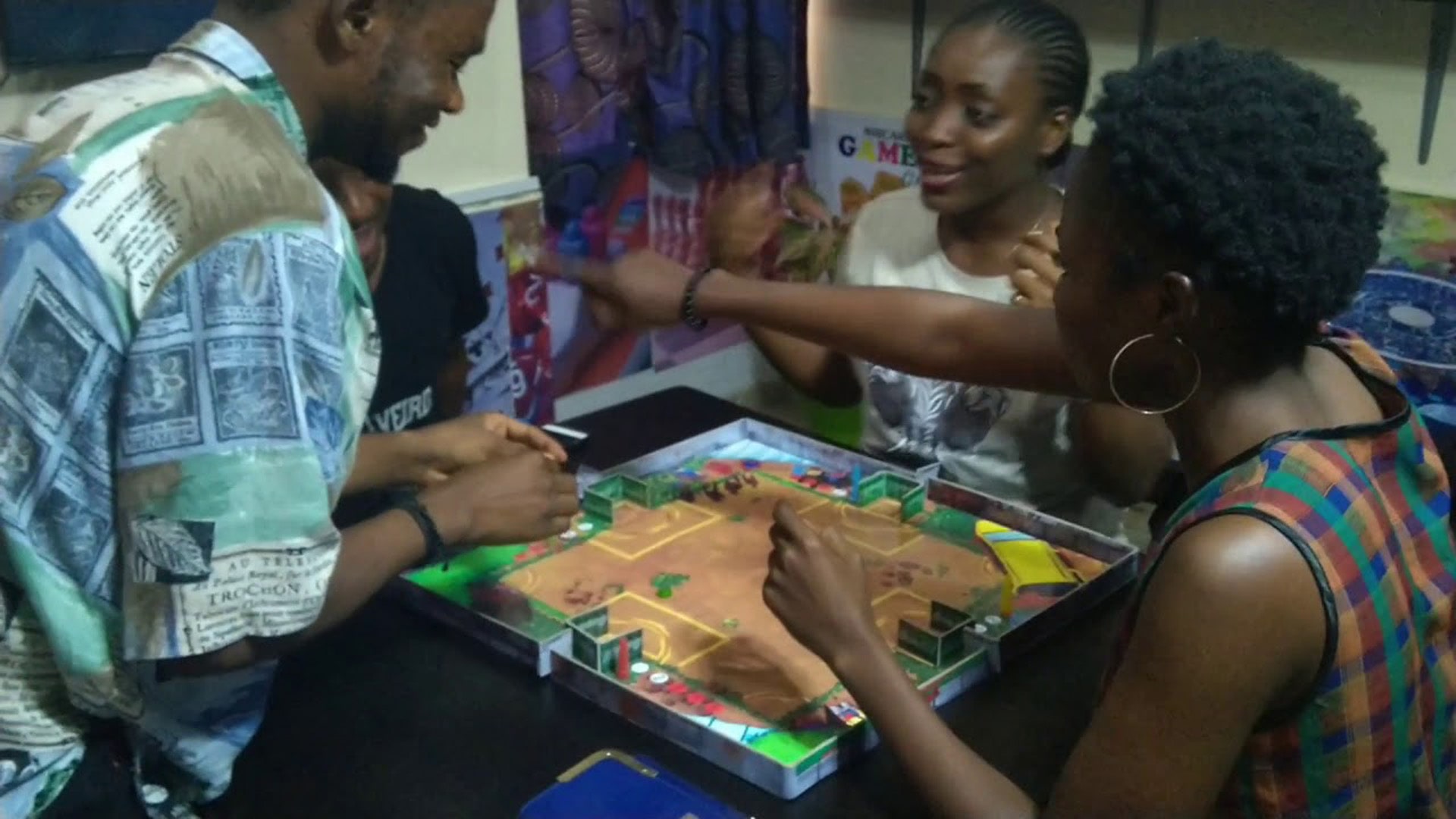 Wan Wan Touch: Bringing Joy and Playfulness to Family Board Gaming Colorful and playful setup of 'Wan Wan Touch: The Boardgame,' showcasing its fun and engaging family-friendly design.