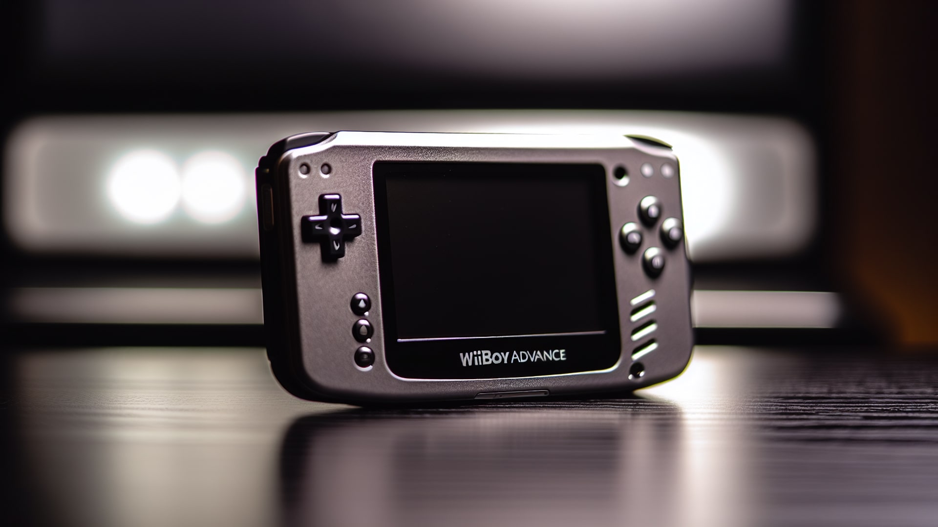Sleek and portable Wiiboy Advance device, combining modern design with advanced gaming technology