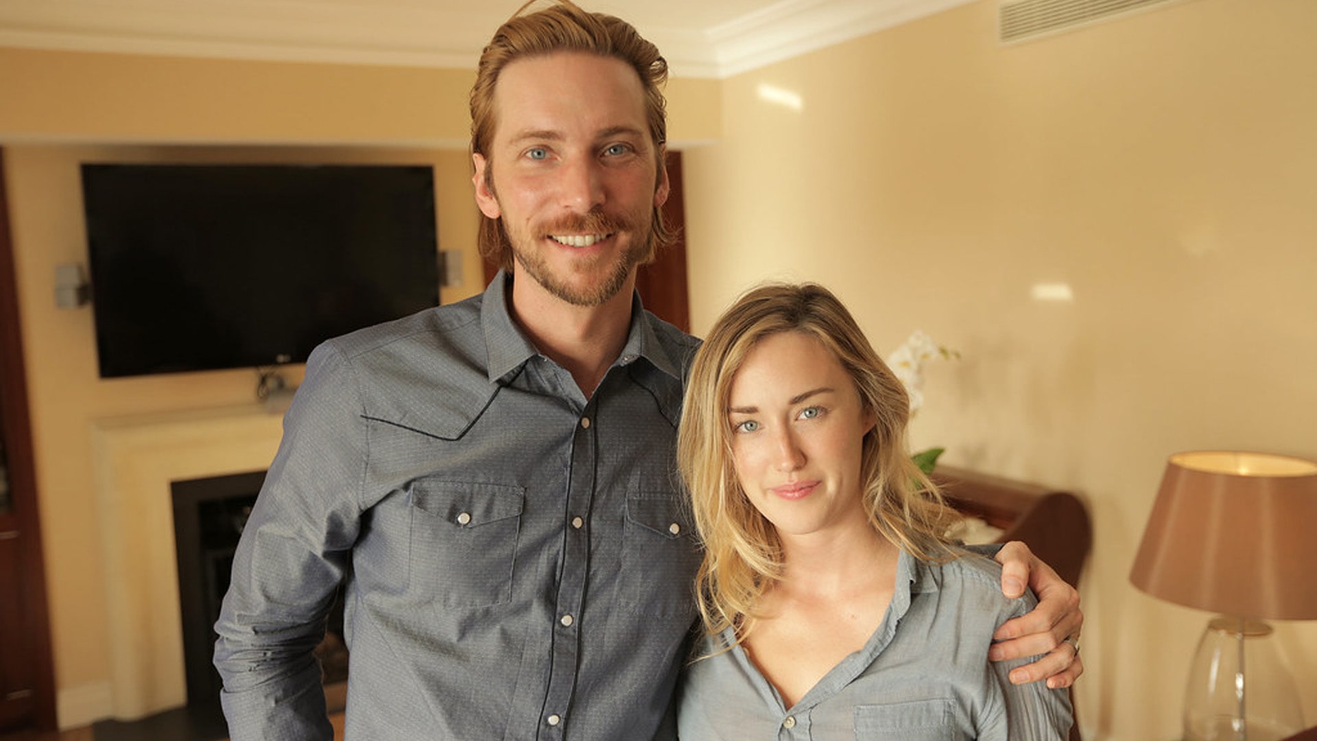 Troy Baker and Ashley Johnson, voice actors, as Joel and Ellie in The Last of Us