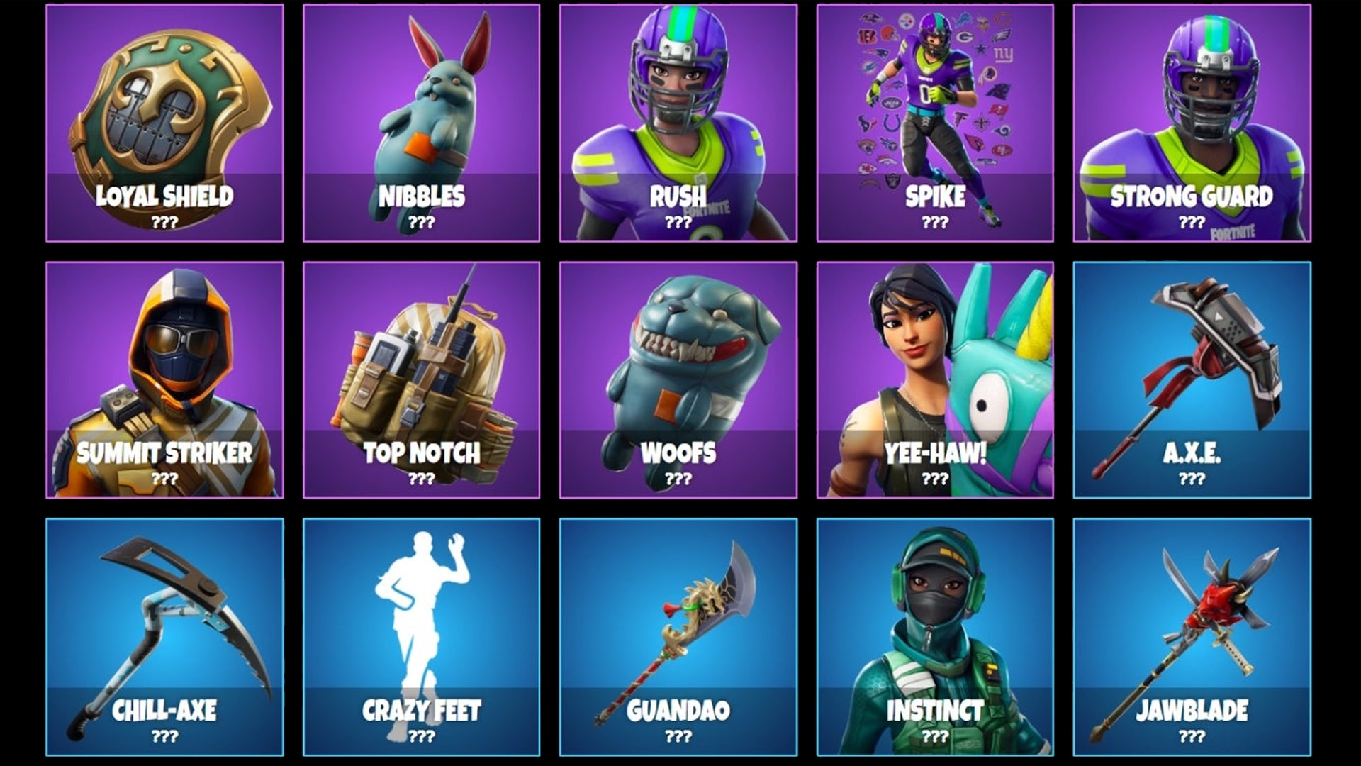 Fortnite Cosmetic Items and Outfits