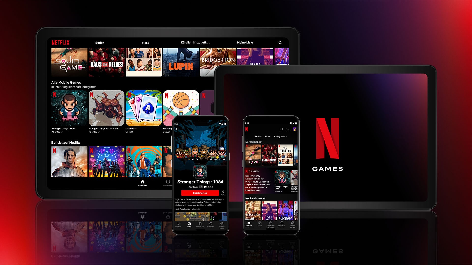 Logo of Netflix Games, representing the mobile gaming service