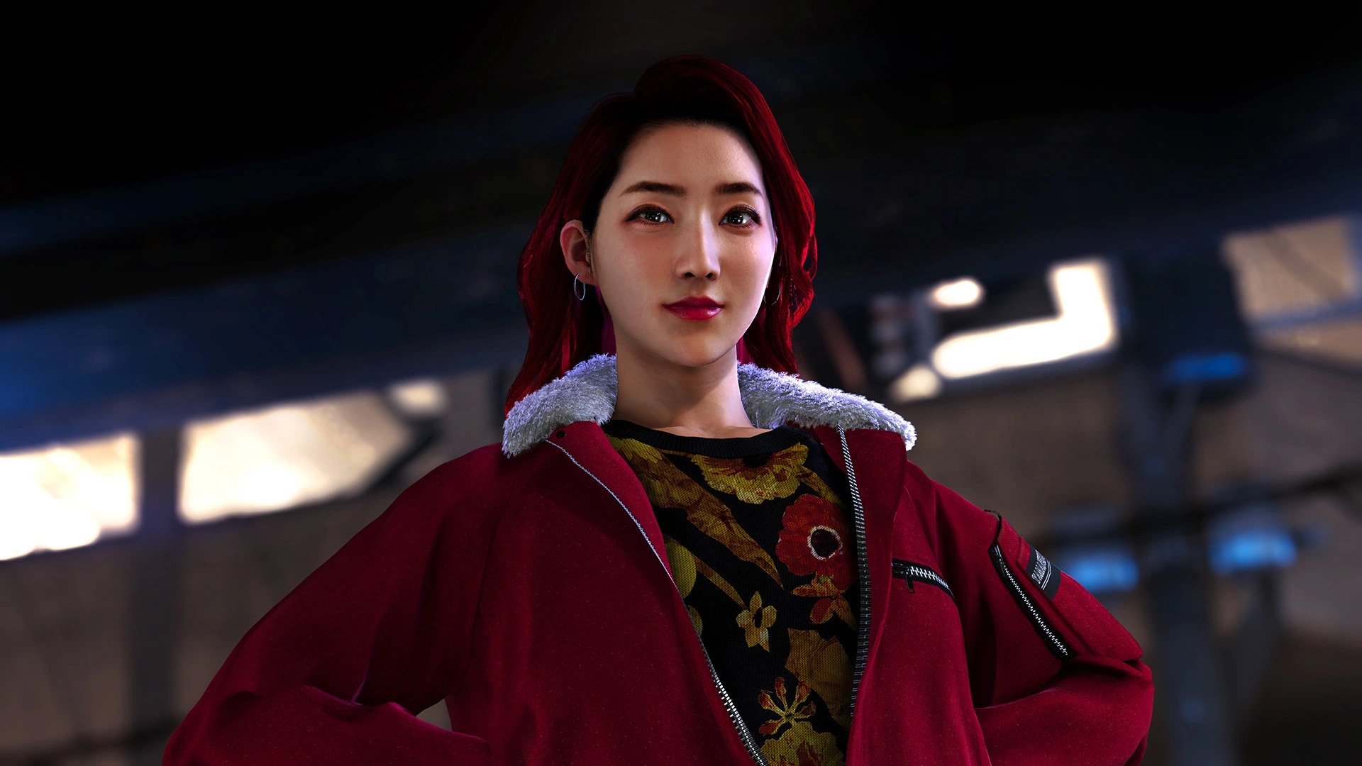 Gandhara Clerk Sharing Yakuza Game Urban Legend Young woman in gandhara clerk uniform discussing an urban legend from the Yakuza game series