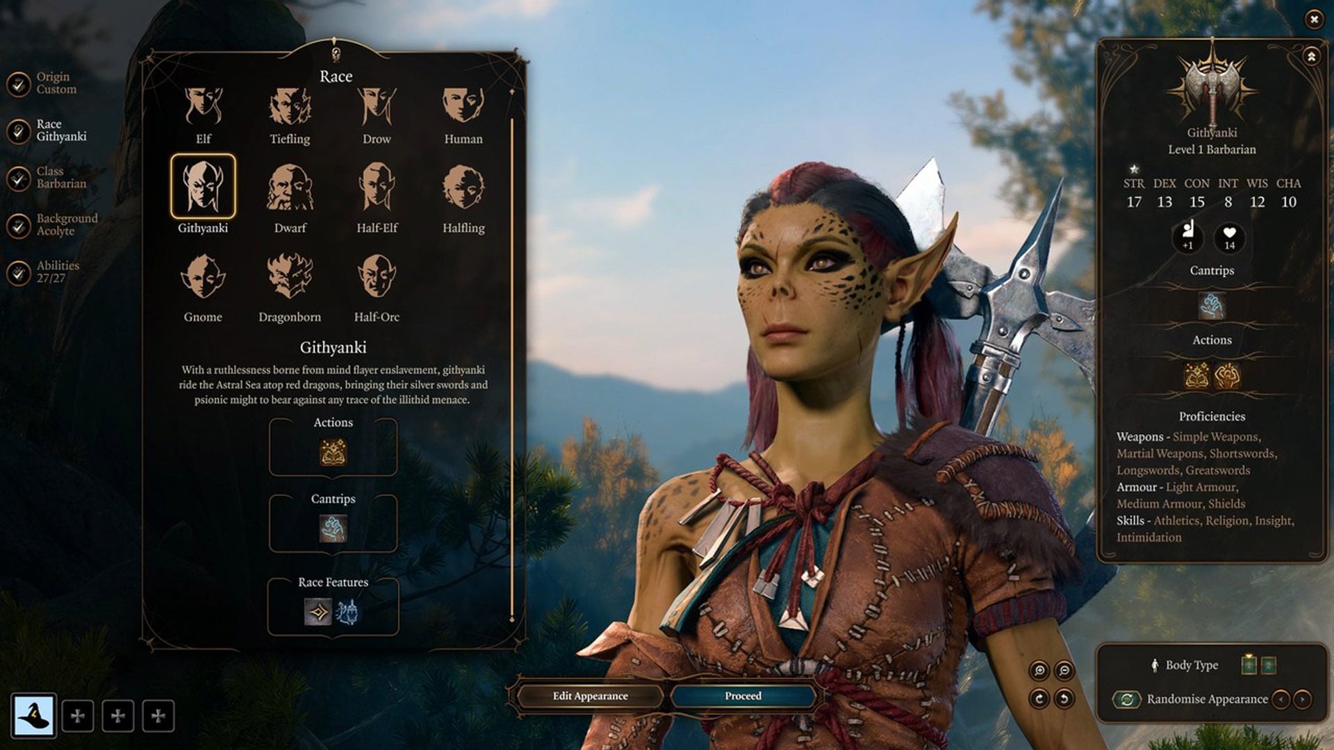 Illustration of character customization and narrative choices in Baldur's Gate 3, showcasing the depth of player-driven storytelling