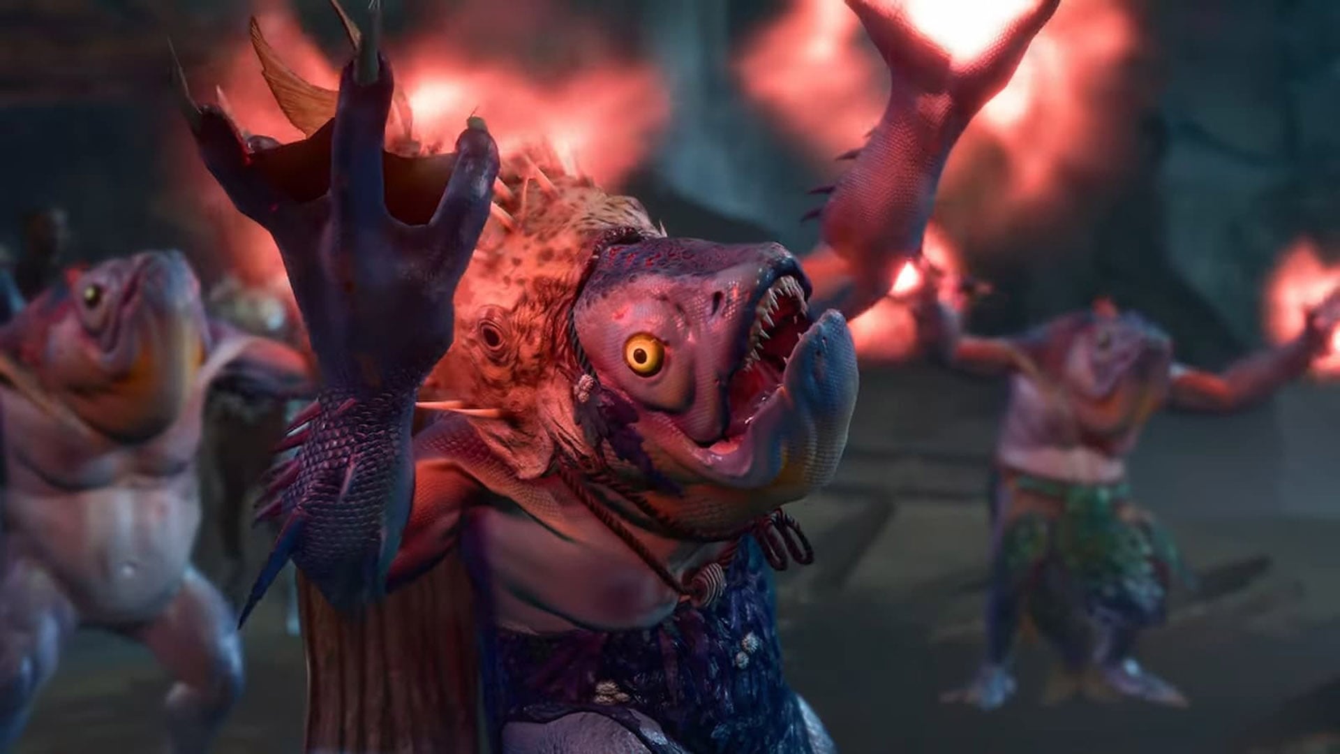 Dynamic depiction of magic use and mythical creatures in Baldur's Gate 3, highlighting the game's rich fantasy elements