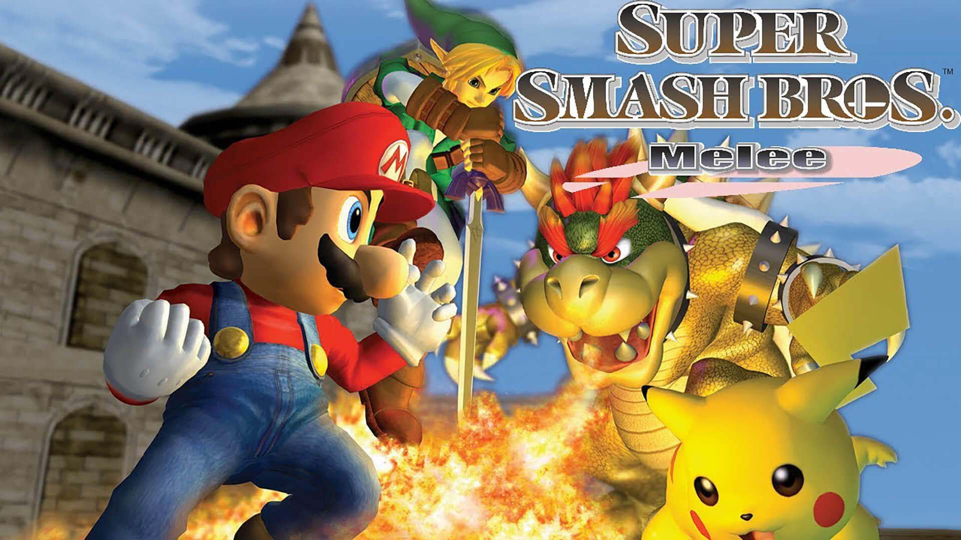 Super Smash Bros. Melee for the Nintendo GameCube, representing the console's best-selling and most competitive fighting game