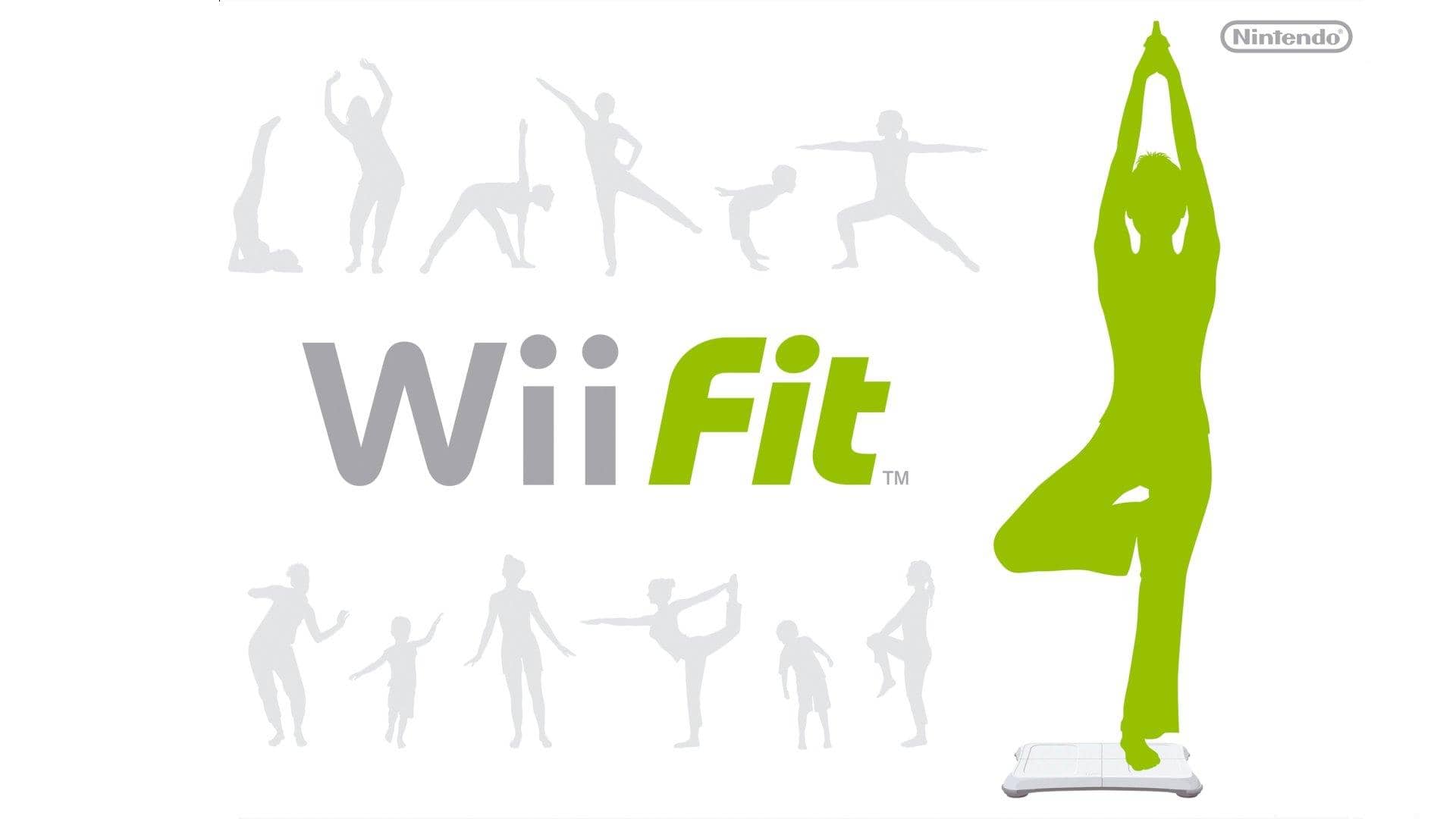 Virtual yoga session with a balance board on Wii Fit