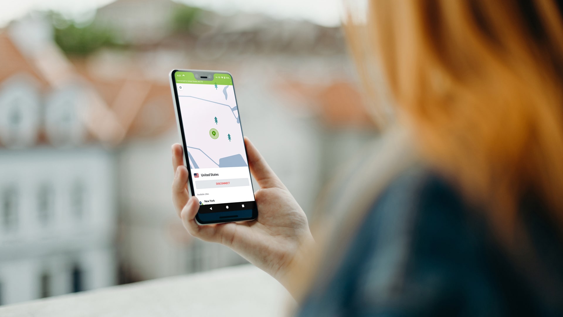 NordVPN Quick Connect on Android NordVPN app's quick connect feature interface on Android, image 4