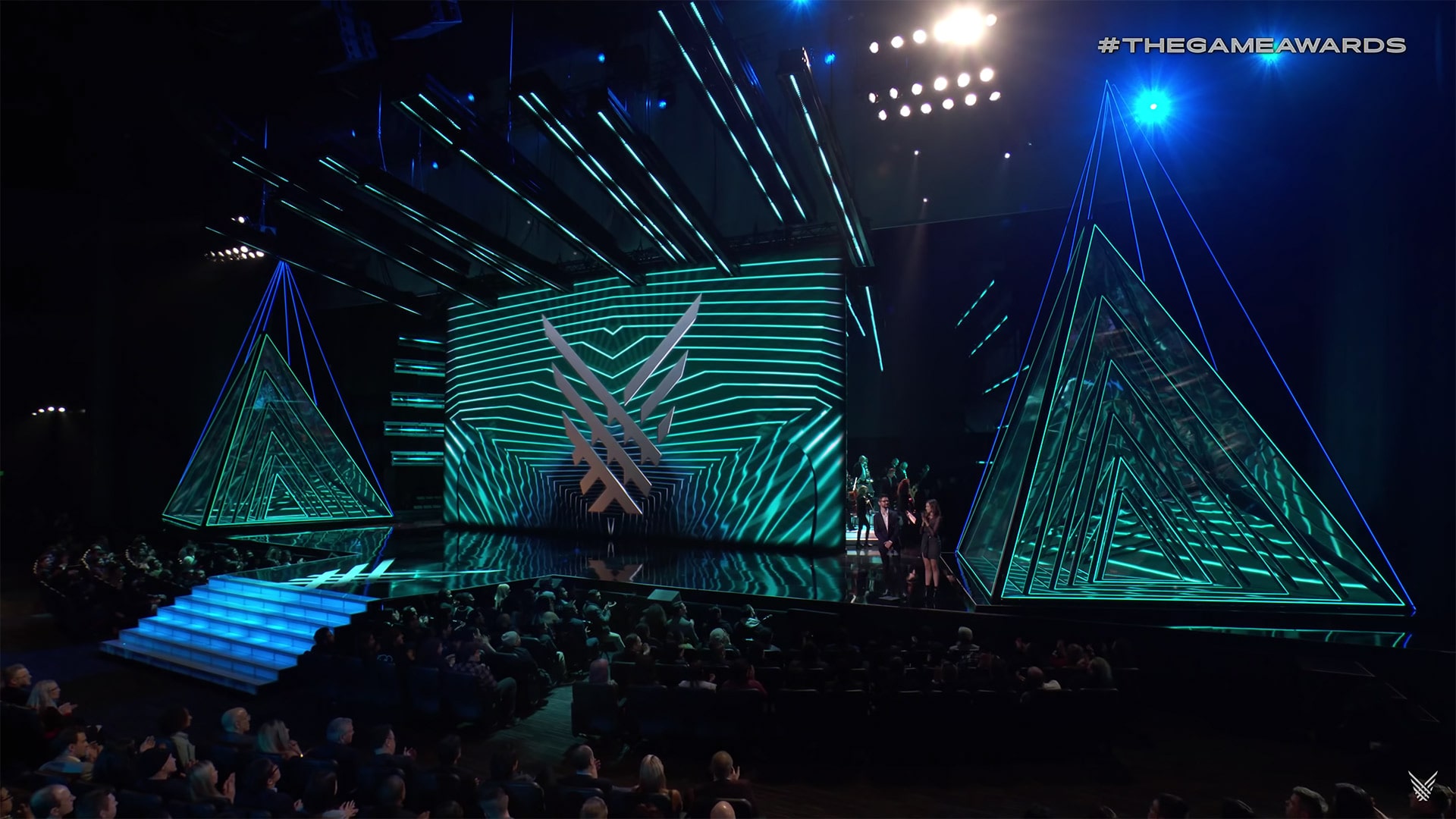 An image of the stage at The Game Awards event, showing how the event can continue its accessibility year after year