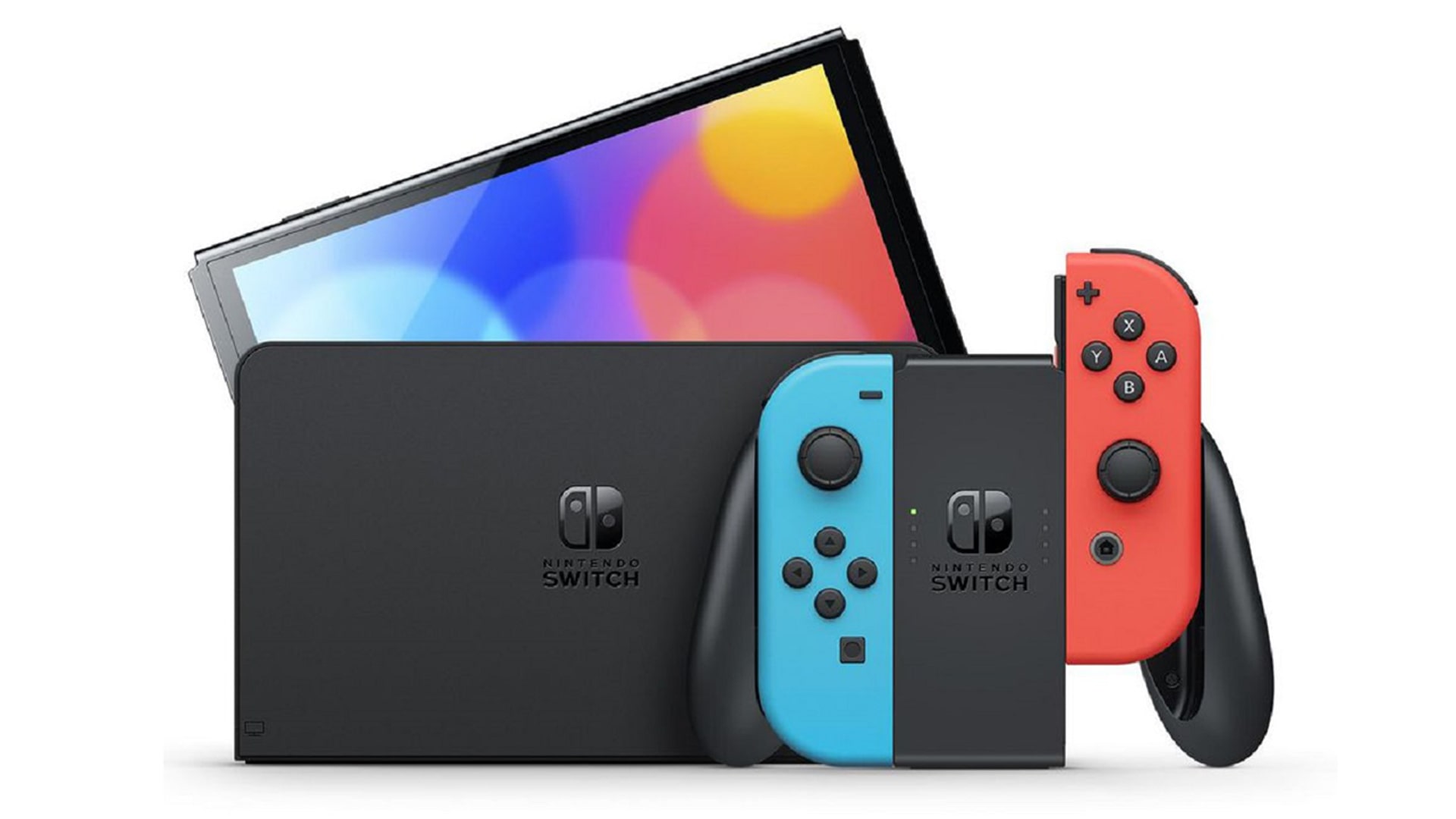 Nintendo Switch OLED Model Displaying Enhanced Screen and Improved Audio Features