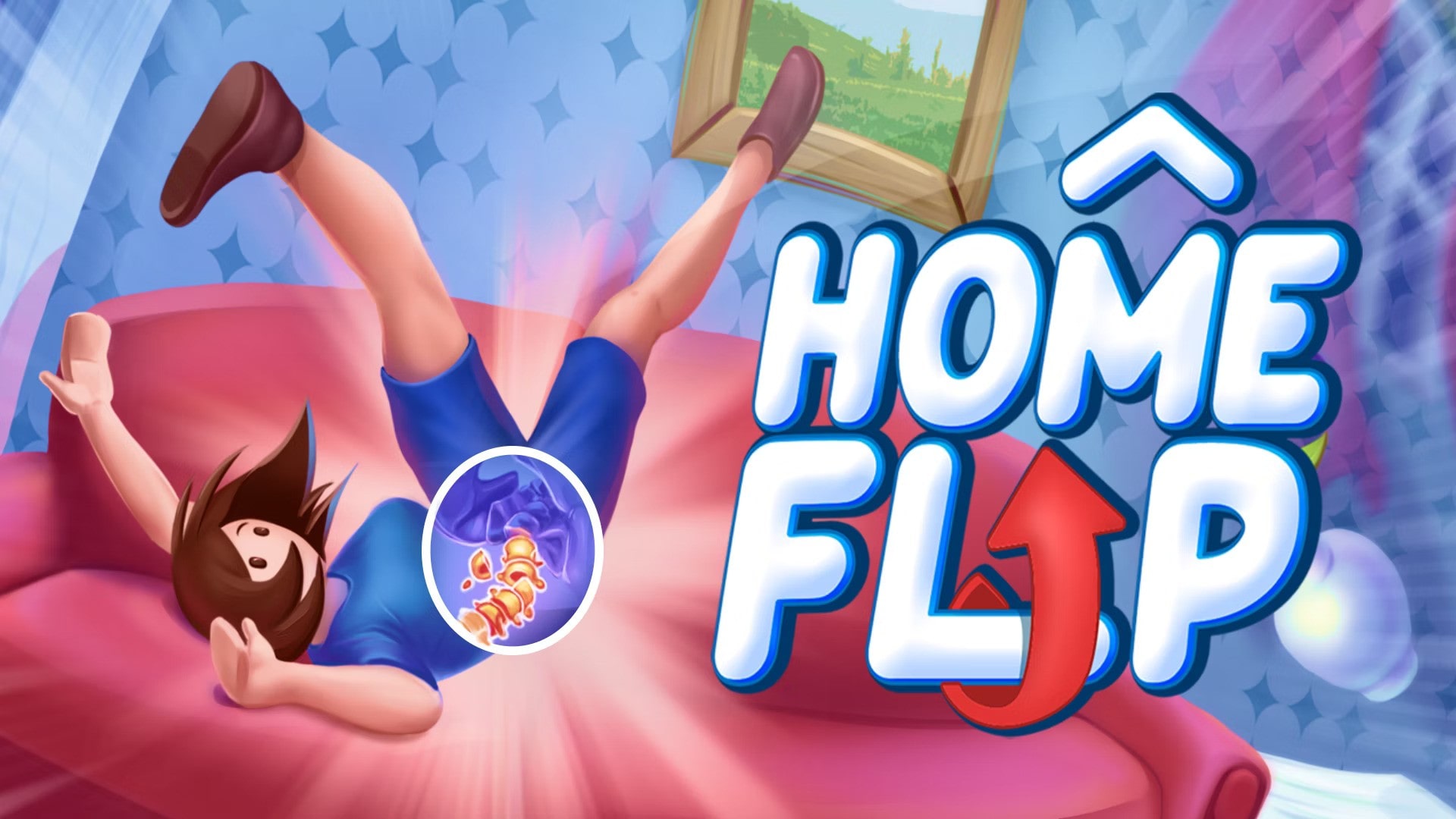 Screenshot of Home Flip game featuring home renovation and design challenges on Crazy Games platform