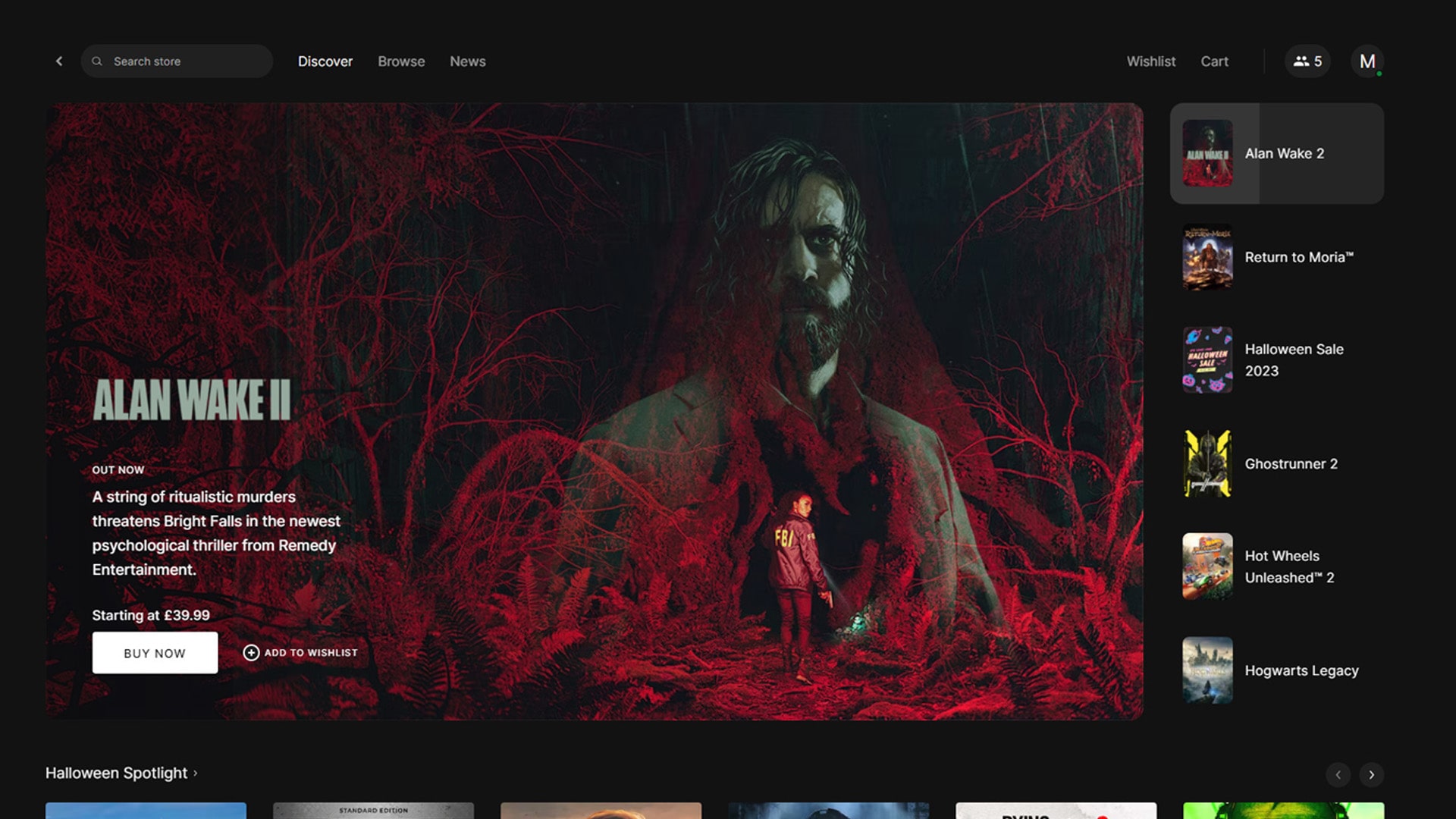 Epic Games Launcher Interface Epic Games Launcher with game pages, search and other features