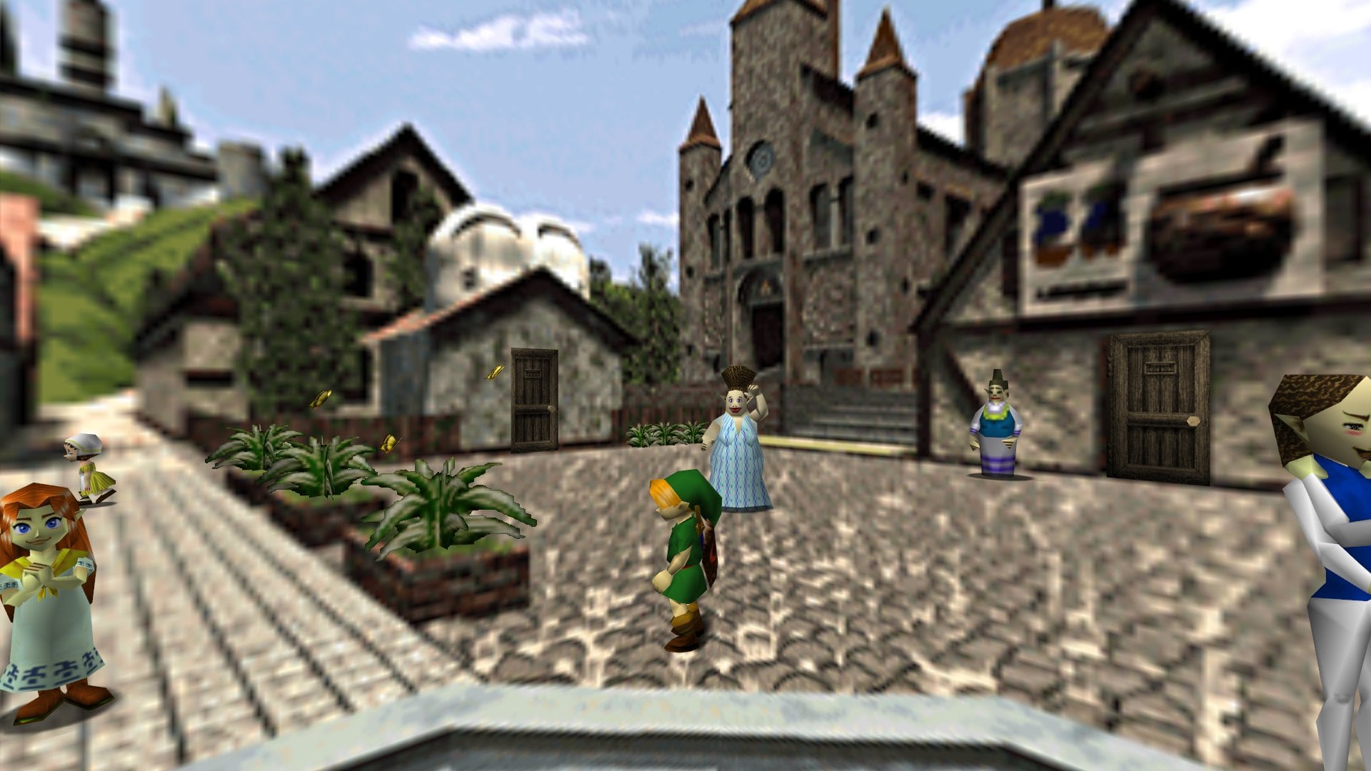 Scenic View of Castle Town in The Legend of Zelda: Ocarina of Time